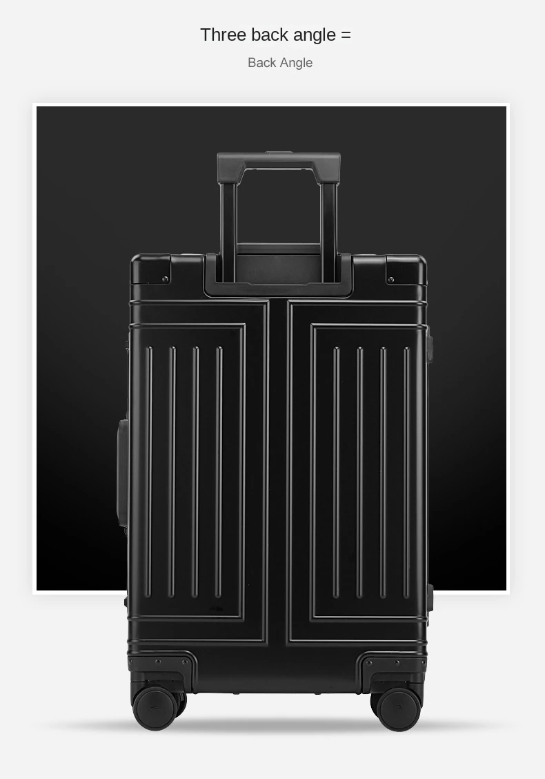KANGSHILU 20 24 26 29 Inch Aluminum Suitcase Alloy Trolley Case Universal Luggage New Unisex Travel Offers with Wheels Boarding