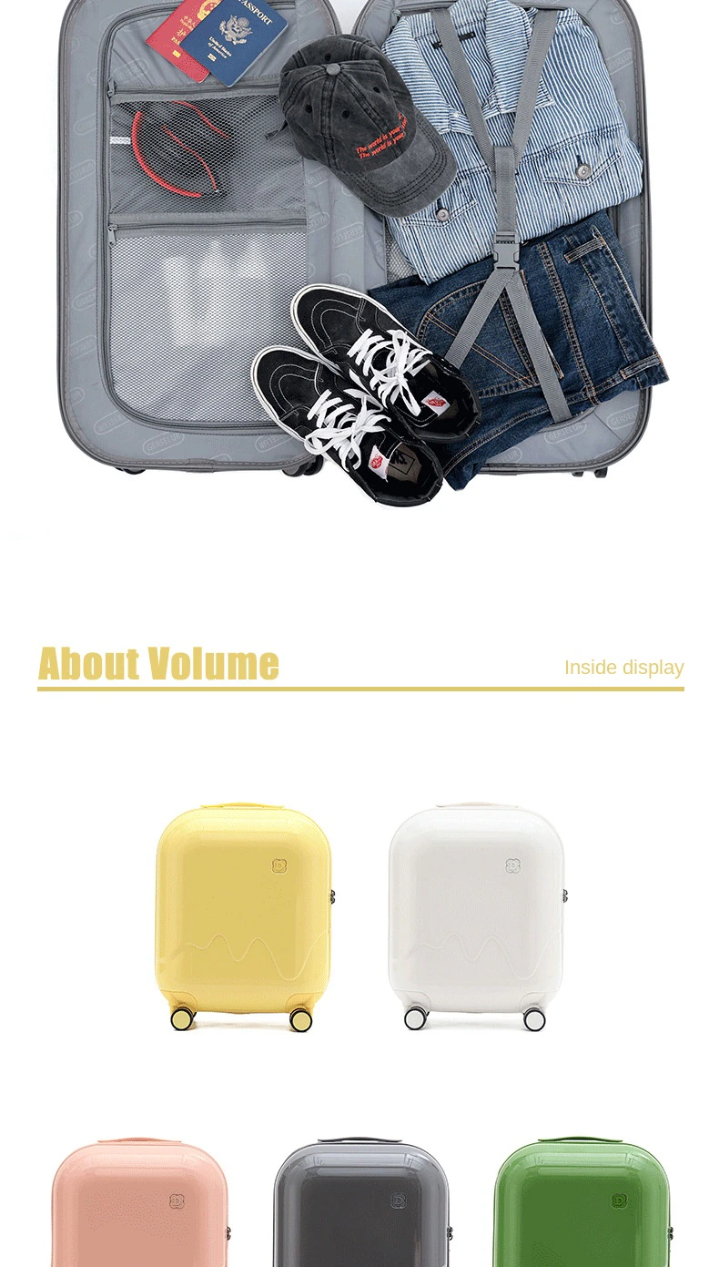 KANGSHILU 20-Inch Childrens Travel Suitcases Offers With Wheels Trolley School Girl Backpack Wheel Kids Luggage Carry On Box