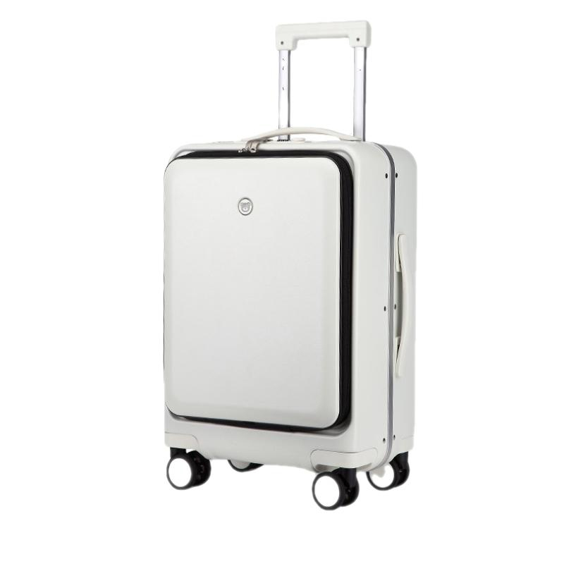 KANGSHILU Aluminum Frame 20 Inches Travel Suitcases Universal Wheel Trolley PC Box Trolley Luggage Bag Men's Business Carry Ons