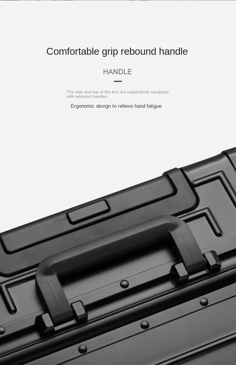 KANGSHILU 20 24 26 29 Inch Aluminum Suitcase Alloy Trolley Case Universal Luggage New Unisex Travel Offers with Wheels Boarding