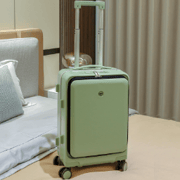 KANGSHILU Aluminum Frame 20 Inches Travel Suitcases Universal Wheel Trolley PC Box Trolley Luggage Bag Men's Business Carry Ons