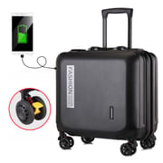 KANGSHILU New 18Inch Aluminum Suitcase Alloy Trolley Case Universal Luggage Men Women's Travel Waterproof Bag Offers with Wheels