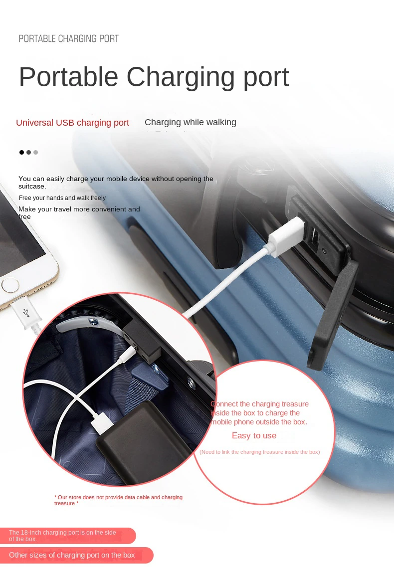 KANGSHILU New 18Inch Aluminum Suitcase Alloy Trolley Case Universal Luggage Men Womens Travel Waterproof Bag Offers with Wheels