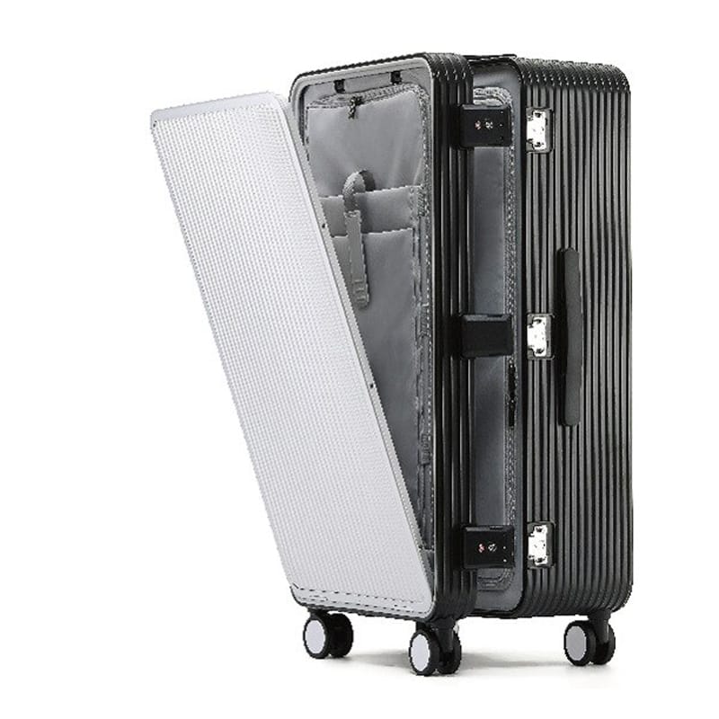 KANGSHILU 100%Aluminum Frame 20 Inches Travel Suitcases Universal Wheel Trolley Box Trolley Luggage Bag Men's Business Carry Ons