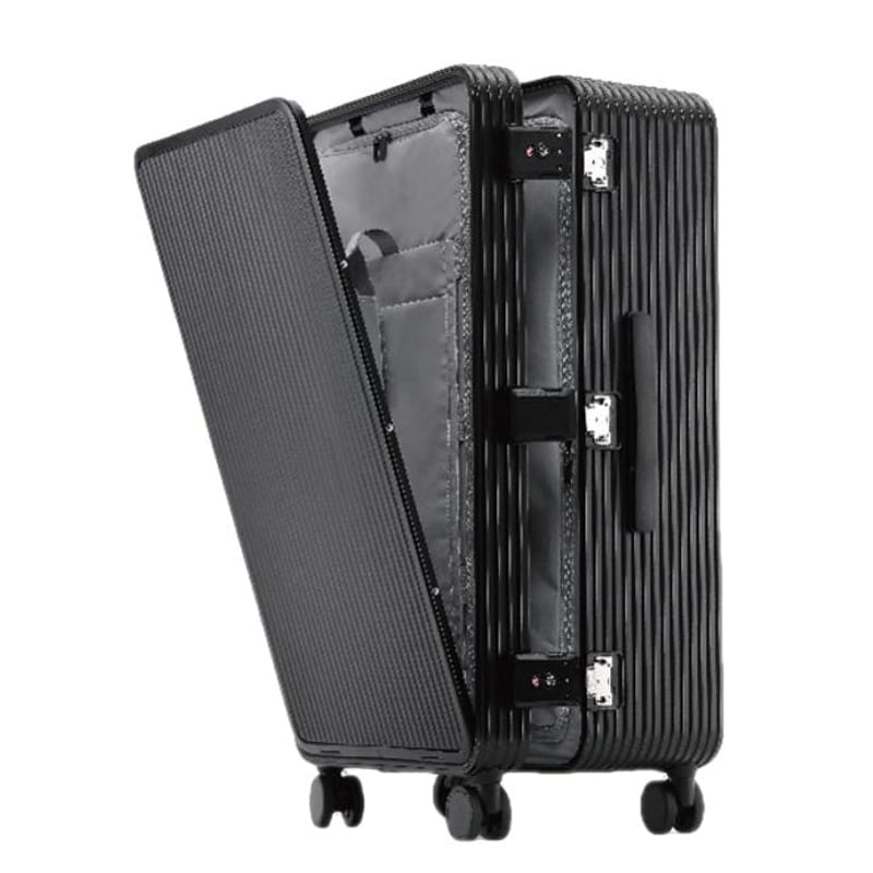 KANGSHILU 100%Aluminum Frame 20 Inches Travel Suitcases Universal Wheel Trolley Box Trolley Luggage Bag Men's Business Carry Ons