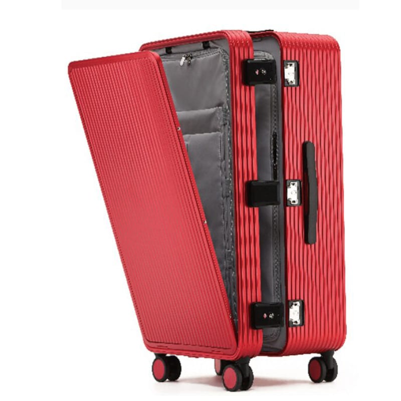 KANGSHILU 100%Aluminum Frame 20 Inches Travel Suitcases Universal Wheel Trolley Box Trolley Luggage Bag Men's Business Carry Ons