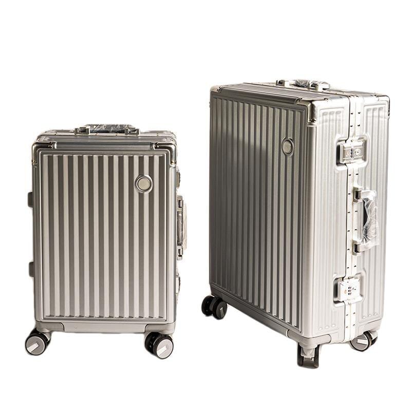 KANGSHILU 20“24'' New Women's Aluminum Mixi Luggages Frame Trolley Case Customs Lock Travel Suitcases Offers On Wheels Suitcase