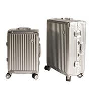 KANGSHILU 20“24'' New Women's Aluminum Mixi Luggages Frame Trolley Case Customs Lock Travel Suitcases Offers On Wheels Suitcase