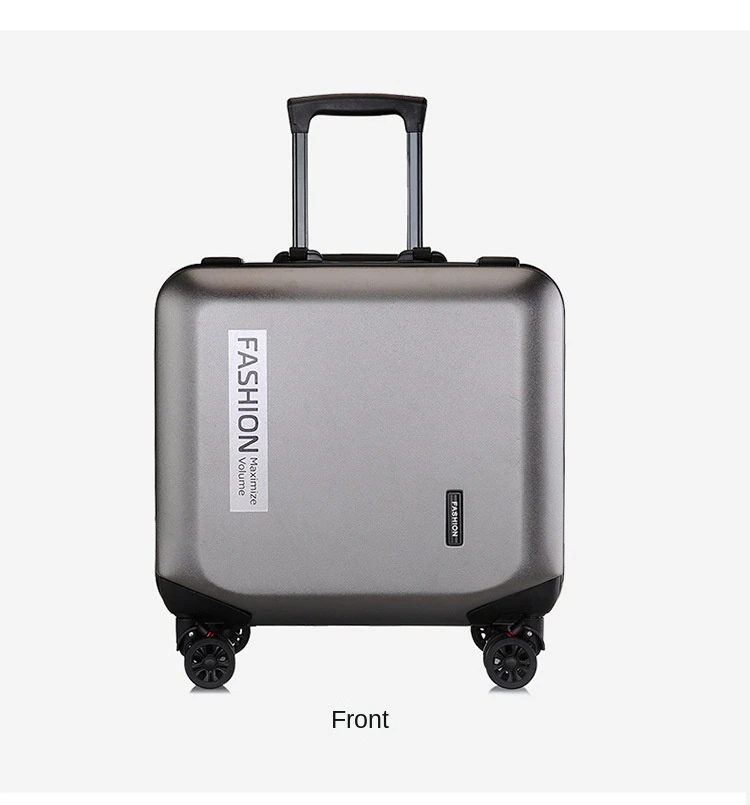 KANGSHILU New 18Inch Aluminum Suitcase Alloy Trolley Case Universal Luggage Men Womens Travel Waterproof Bag Offers with Wheels