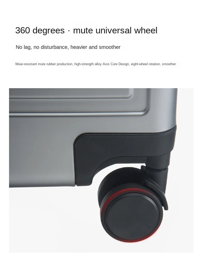 KANGSHILU 202428 New Womens Aluminum Mixi Luggages Frame Trolley Case Customs Lock Travel Suitcases Offers On Wheel Alloy