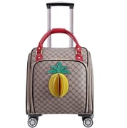 KLQDZMS 16 Inch High-grade Suitcase Universal Boarding Box Ladies Trolley Case Students Lightweight Travel Bag Rolling Luggage