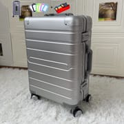 All-Metal Aluminum Magnesium Luggage Password Suitcase Student 20-InchUniversal Wheel Women's Fashion Trolley Case 24-Inch