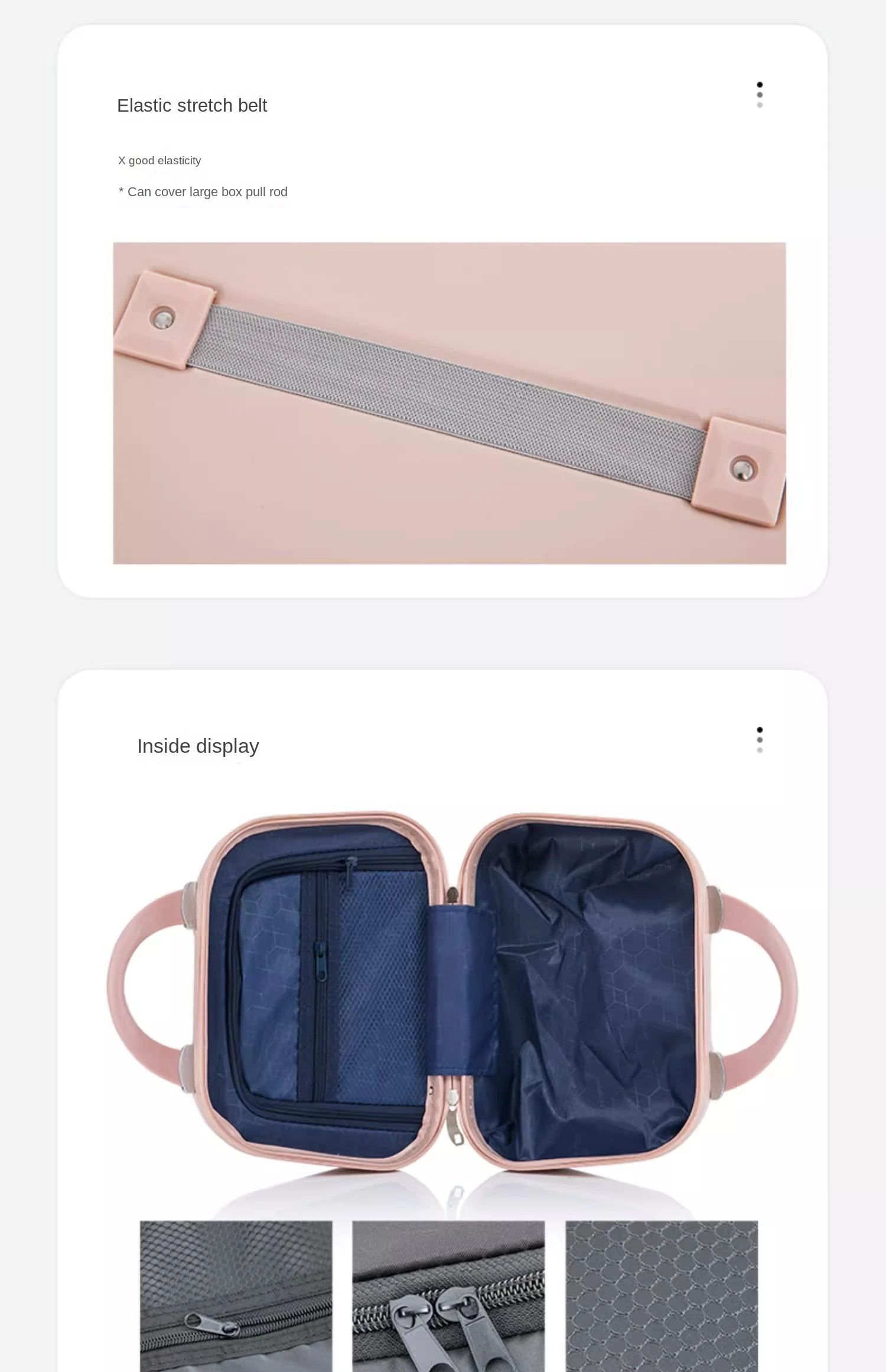 New Small Rolling Luggage 18/20 Inch Lightweight Mini Boarding Trolley Universal Wheel Silent Suitcase Set Women Travel Bag