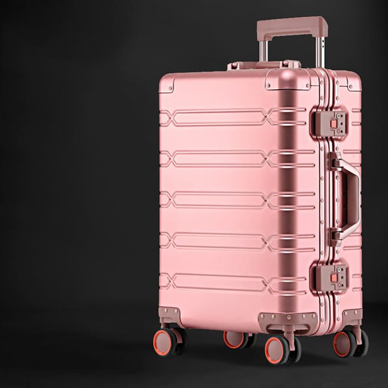 100% Aluminum-magnesium alloy Travel Suitcase Rolling Luggage 20/24/29 inch Trolley Luggage Carry-On Cabin Suitcase