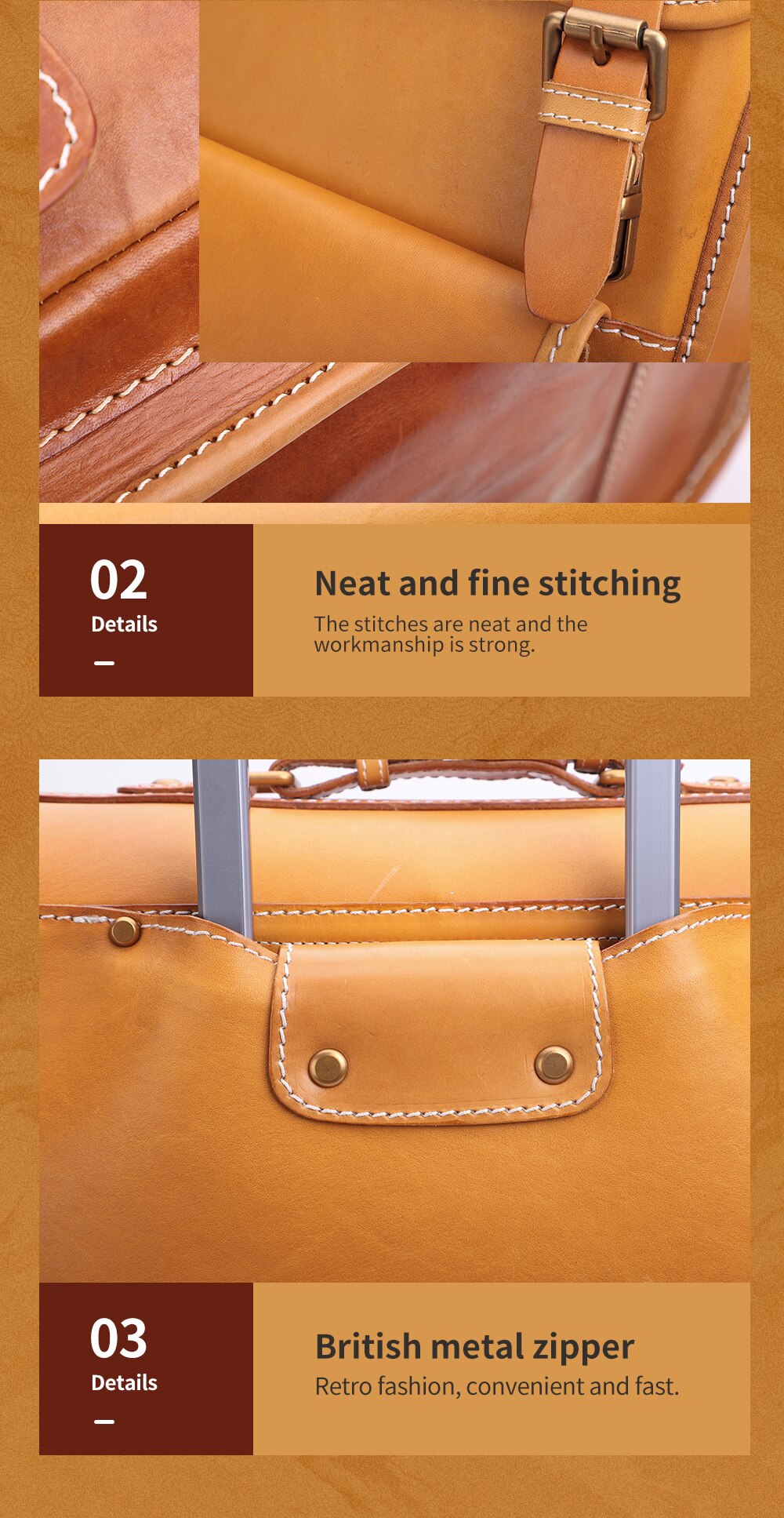 Rolling Luggage Genuine Leather Boarding Box High Quality Travel Spinnner Suitcase Bags Business 22inch