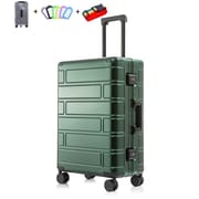 All-Metal Aluminum Magnesium Luggage Password Suitcase Student 20-InchUniversal Wheel Women's Fashion Trolley Case 24-Inch