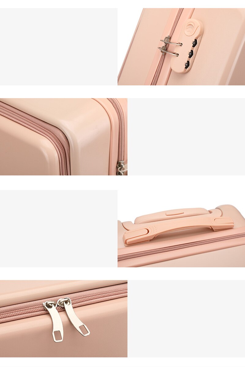 2023 New Arrival Front Open Luggage Case Women 24 Inch Boarding Package Password Trolley Bag Men Suitcase Large Trunk Wholesale