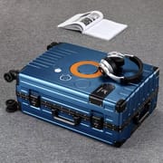 2022 New Arrival upgrade Fashion Aluminium Frame Rolling Luggage box Women&Men 20 22 24 26 28 Inch Trolley Suitcase Travel B