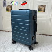 All-Metal Aluminum Magnesium Luggage Password Suitcase Student 20-InchUniversal Wheel Women's Fashion Trolley Case 24-Inch