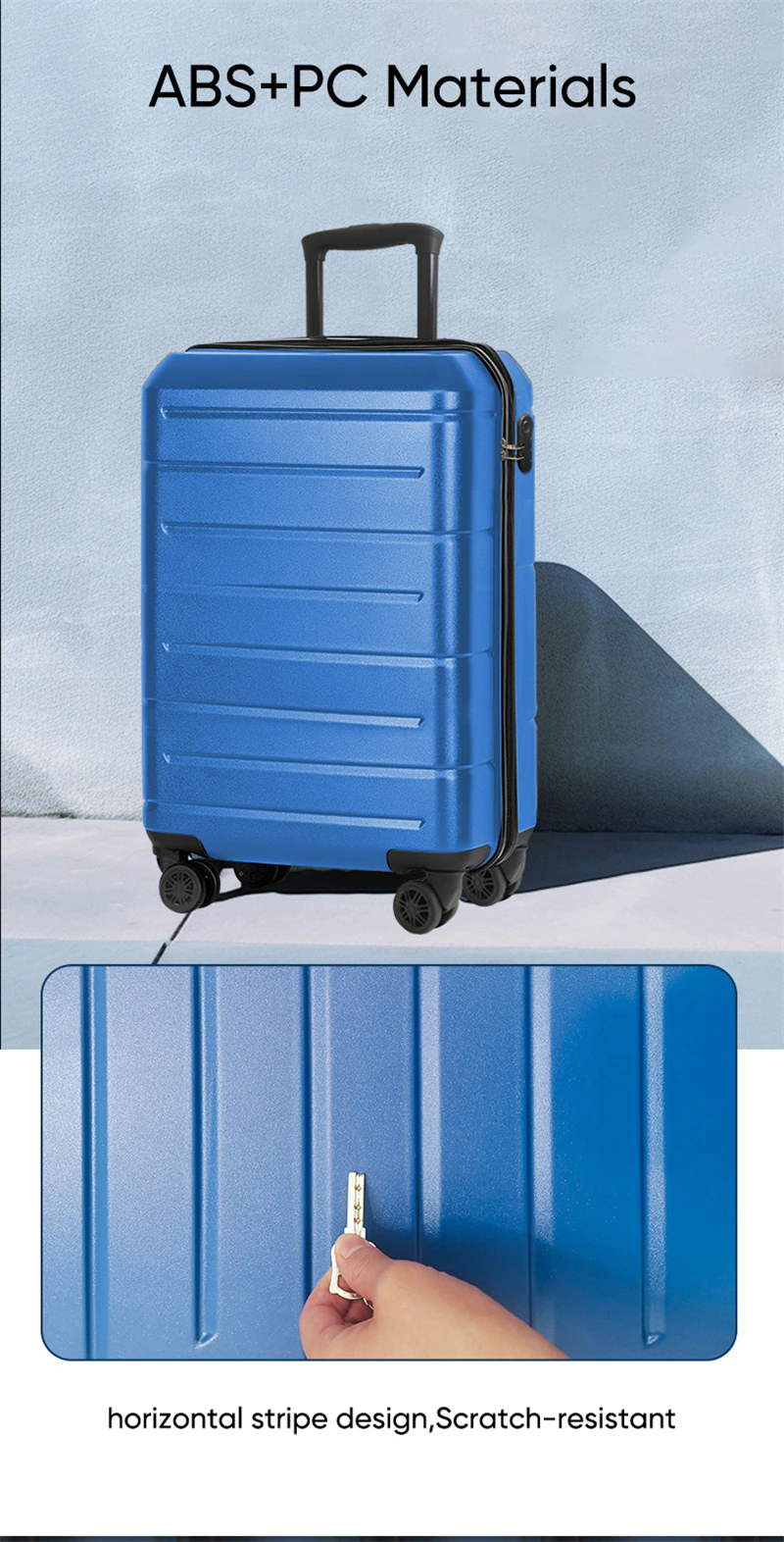 WEPLUS 20 /24 inch Travel Suitcase with Cup Holder Brake Spinner Wheel Hanger Carry On Luggage viaje Bag for Men Women