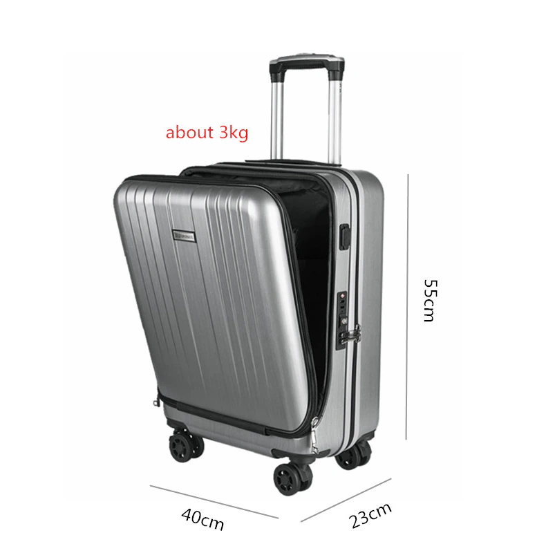 Travel Suitcase Cabin Rolling Luggage with Laptop bag Women Trolley suitcase with Charging USB Men Upscale Business box