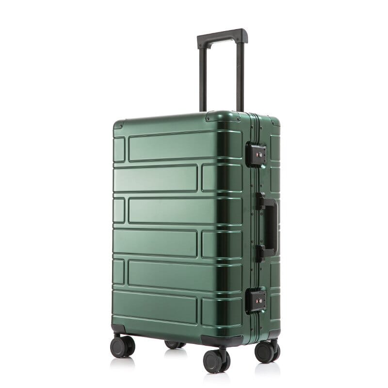 All-Metal Aluminum Magnesium Luggage Password Suitcase Student 20-InchUniversal Wheel Women's Fashion Trolley Case 24-Inch