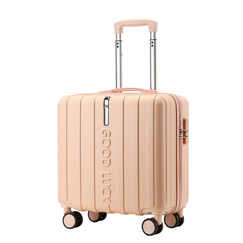 New Small Rolling Luggage 18/20 Inch Lightweight Mini Boarding Trolley Universal Wheel Silent Suitcase Set Women Travel Bag