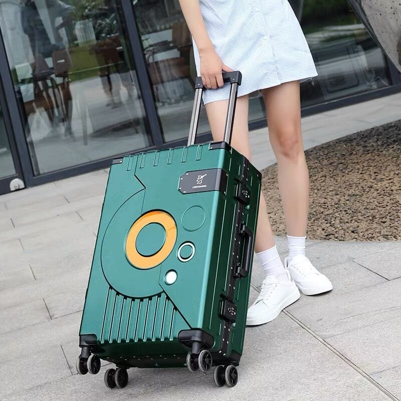 2022 New Arrival upgrade Fashion Aluminium Frame Rolling Luggage box Women&Men 20 22 24 26 28 Inch Trolley Suitcase Travel B