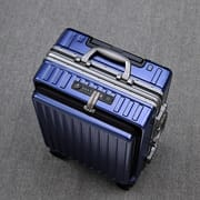High-End Business All-Aluminum Magnesium Alloy Draw-Bar Luggage Best Metal Suitcase Male Mute Universal Wheel Boarding Bag