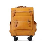 Rolling Luggage Genuine Leather Boarding Box High Quality Travel Spinnner Suitcase Bags Business 22inch