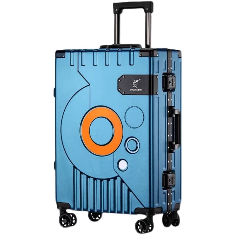 2022 New Arrival upgrade Fashion Aluminium Frame Rolling Luggage box Women&Men 20 22 24 26 28 Inch Trolley Suitcase Travel B