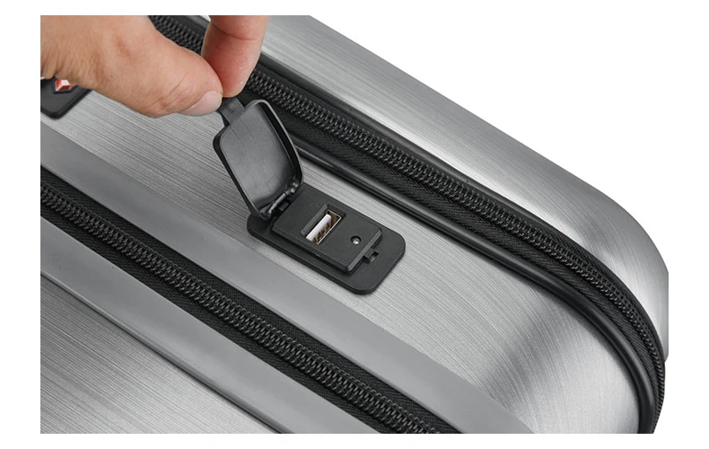 Travel Suitcase Cabin Rolling Luggage with Laptop bag Women Trolley suitcase with Charging USB Men Upscale Business box