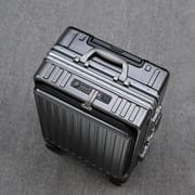 High-End Business All-Aluminum Magnesium Alloy Draw-Bar Luggage Best Metal Suitcase Male Mute Universal Wheel Boarding Bag