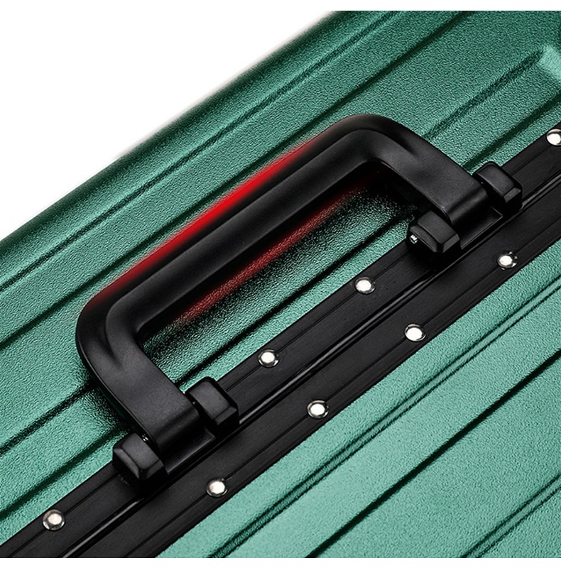 2022 New Arrival upgrade Fashion Aluminium Frame Rolling Luggage box Women&Men 20 22 24 26 28 Inch Trolley Suitcase Travel B
