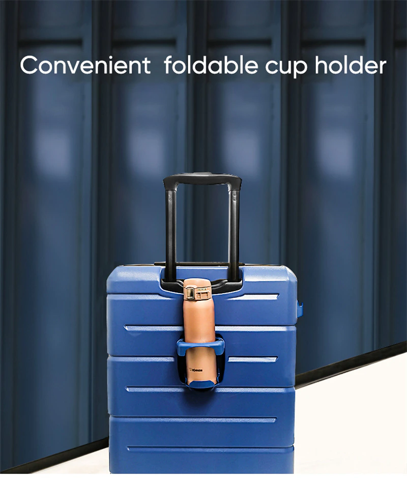 WEPLUS 20 /24 inch Travel Suitcase with Cup Holder Brake Spinner Wheel Hanger Carry On Luggage viaje Bag for Men Women