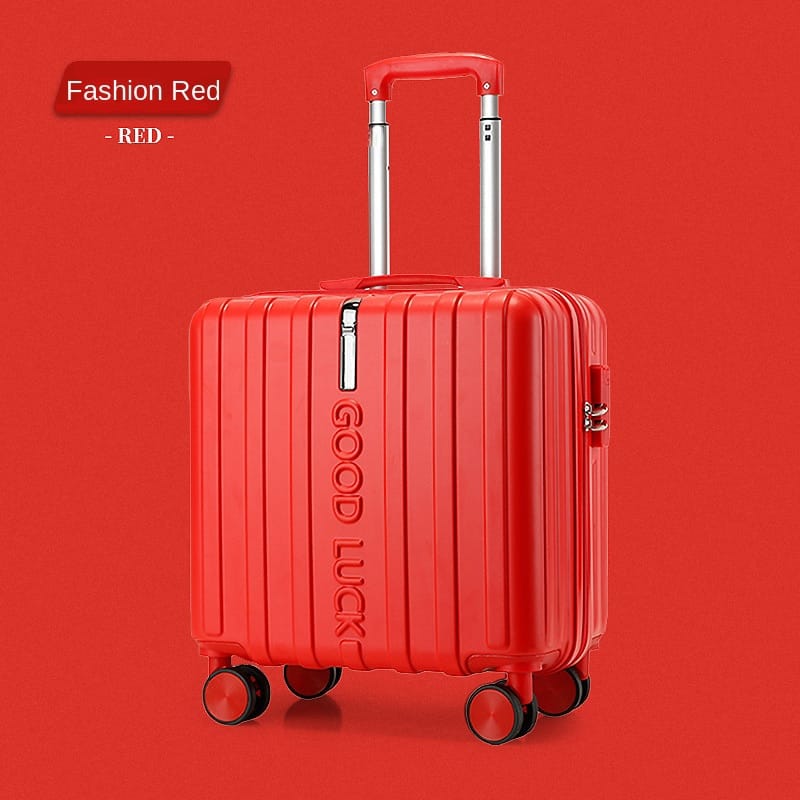 New Small Rolling Luggage 18/20 Inch Lightweight Mini Boarding Trolley Universal Wheel Silent Suitcase Set Women Travel Bag