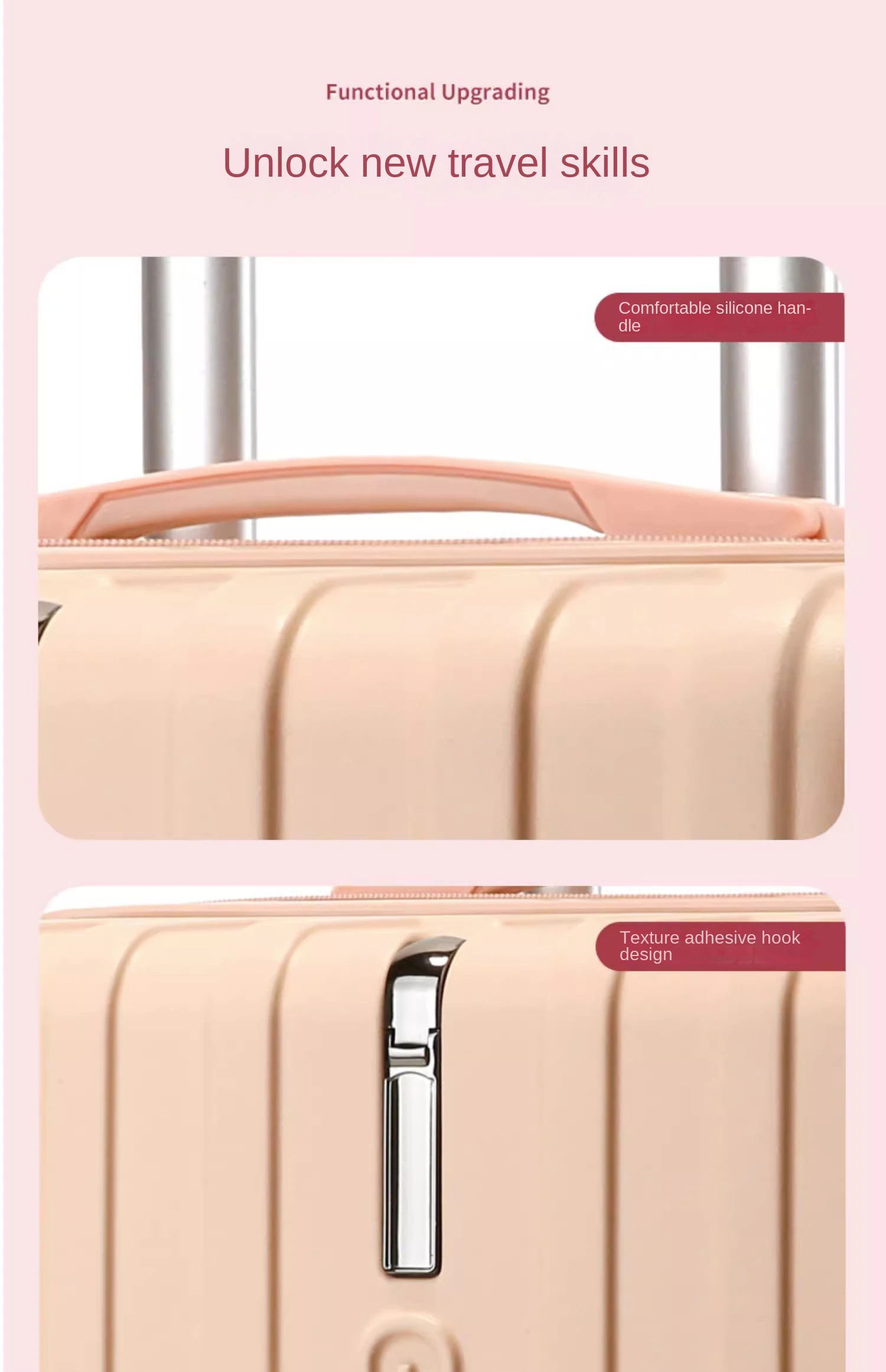 New Small Rolling Luggage 18/20 Inch Lightweight Mini Boarding Trolley Universal Wheel Silent Suitcase Set Women Travel Bag