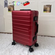 All-Metal Aluminum Magnesium Luggage Password Suitcase Student 20-InchUniversal Wheel Women's Fashion Trolley Case 24-Inch