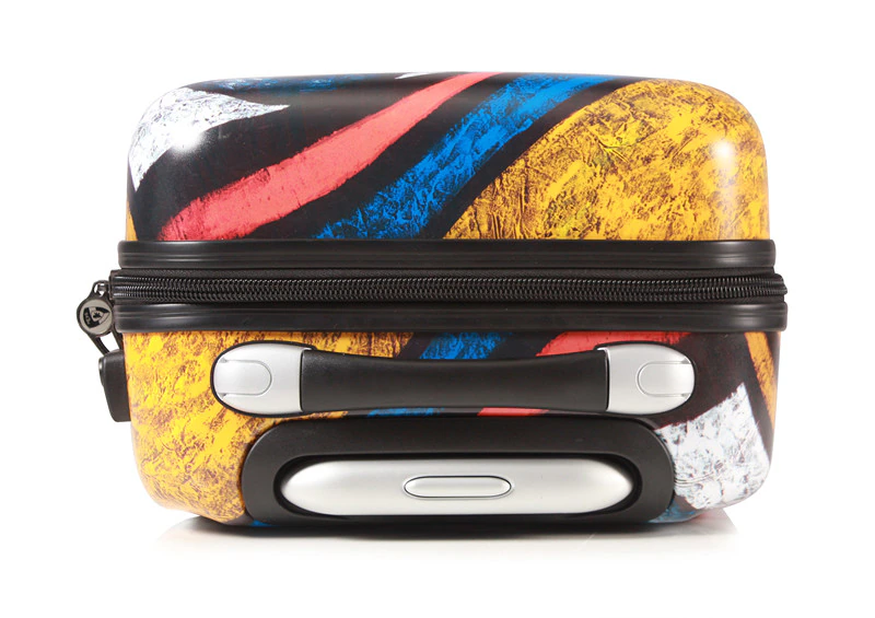 Abstract art! Famous brand 20 inch rolling luggage original fashion trolley suitcase carry on travel luggage luxury valise