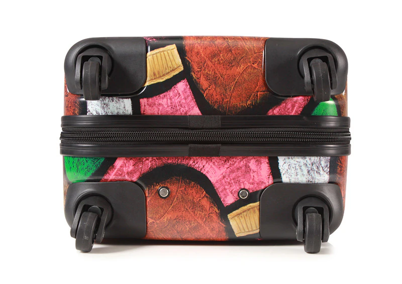 Abstract art! Famous brand 20 inch rolling luggage original fashion trolley suitcase carry on travel luggage luxury valise