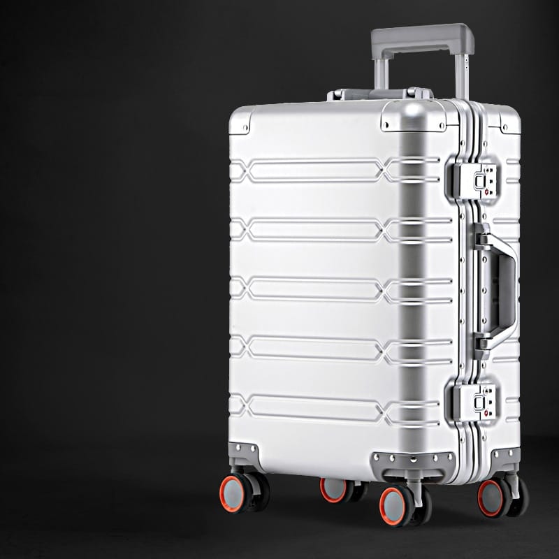 100% Aluminum-magnesium alloy Travel Suitcase Rolling Luggage 20/24/29 inch Trolley Luggage Carry-On Cabin Suitcase
