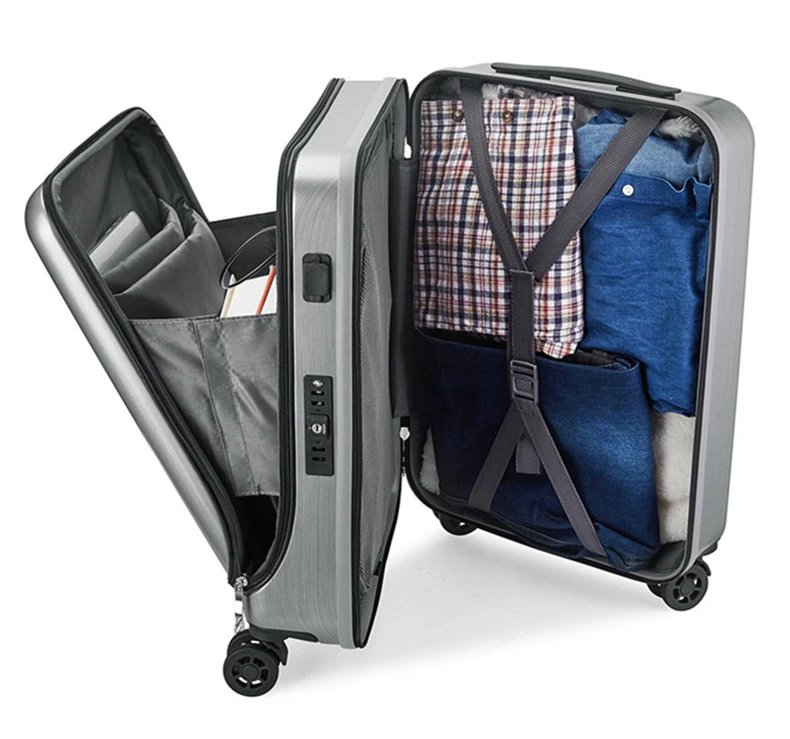 Travel Suitcase Cabin Rolling Luggage with Laptop bag Women Trolley suitcase with Charging USB Men Upscale Business box