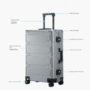 KANGSHILU 20''24''28'' New Women's Aluminum Mixi Luggages Frame Trolley Case Customs Lock Travel Suitcases Offers On Wheel Alloy