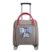 KLQDZMS 16 Inch High-grade Suitcase Universal Boarding Box Ladies Trolley Case Students Lightweight Travel Bag Rolling Luggage