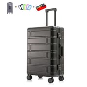 All-Metal Aluminum Magnesium Luggage Password Suitcase Student 20-InchUniversal Wheel Women's Fashion Trolley Case 24-Inch