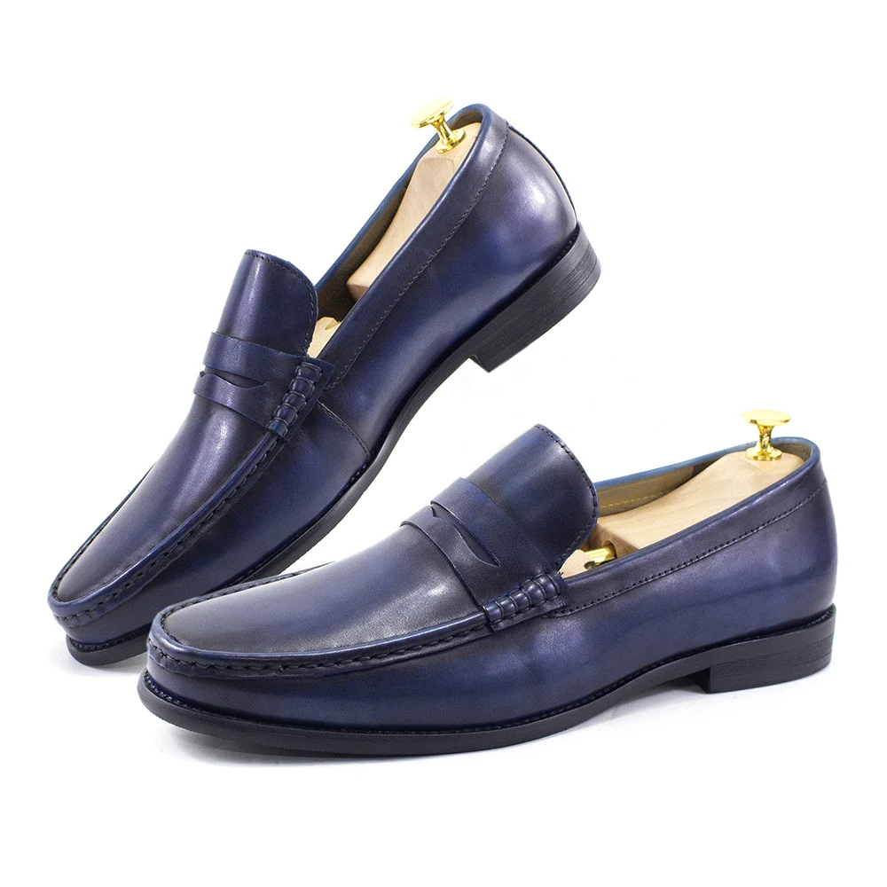 Luxury Mens Penny Loafers Genuine Leather Male Casual Office Business Dress Shoes for Men Fashion Party Wedding Formal Footwear