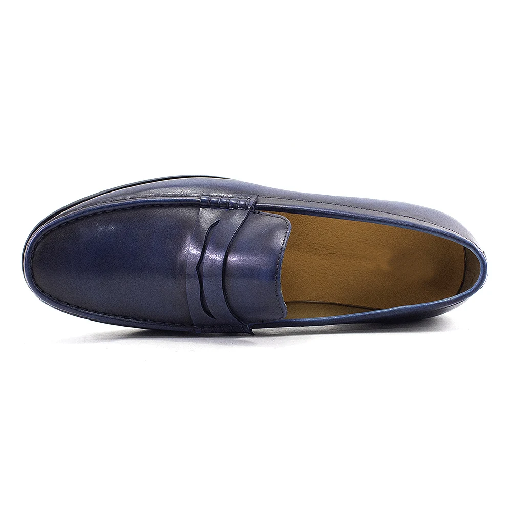 Luxury Mens Penny Loafers Genuine Leather Male Casual Office Business Dress Shoes for Men Fashion Party Wedding Formal Footwear