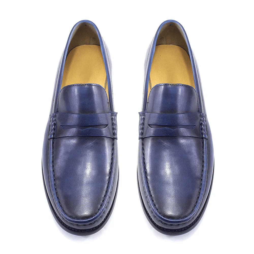 Luxury Men's Penny Loafers Genuine Leather Male Casual Office Business Dress Shoes for Men Fashion Party Wedding Formal Footwear