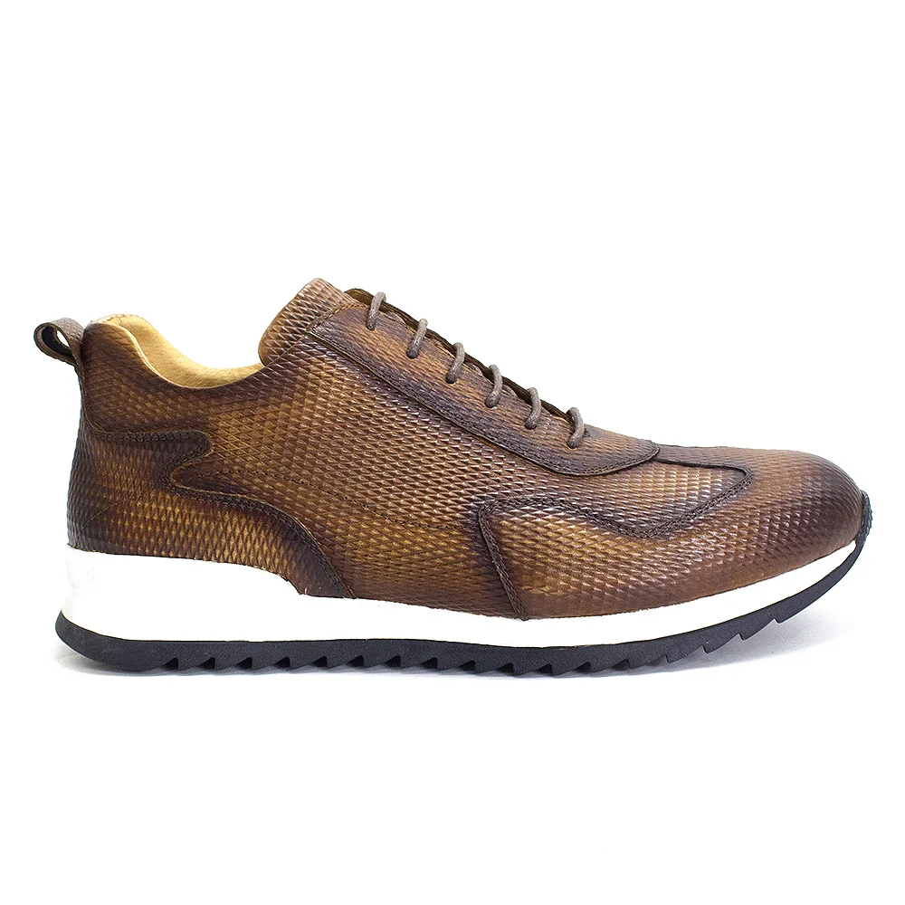 Mens Casual Shoes Genuine Leather Fashion Designer Oxford Handmade Comfortable Male Sneakers Outdoor Street Flat Shoes for Men