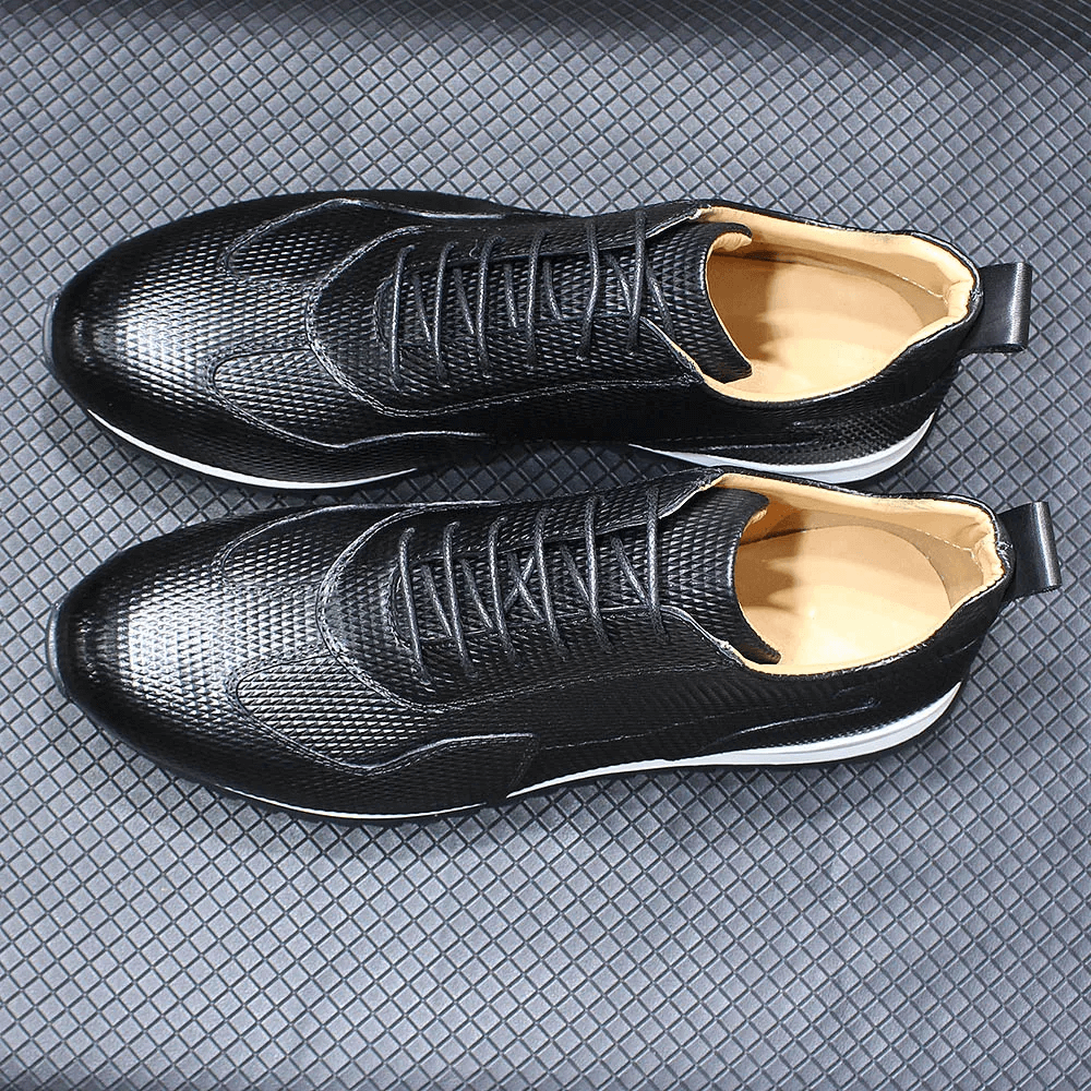 Mens Casual Shoes Genuine Leather Fashion Designer Oxford Handmade Comfortable Male Sneakers Outdoor Street Flat Shoes for Men